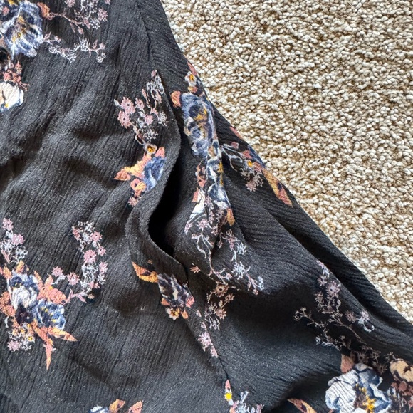 Free People Black and Purple Halter Mini Sundress - Picture 6 of 8